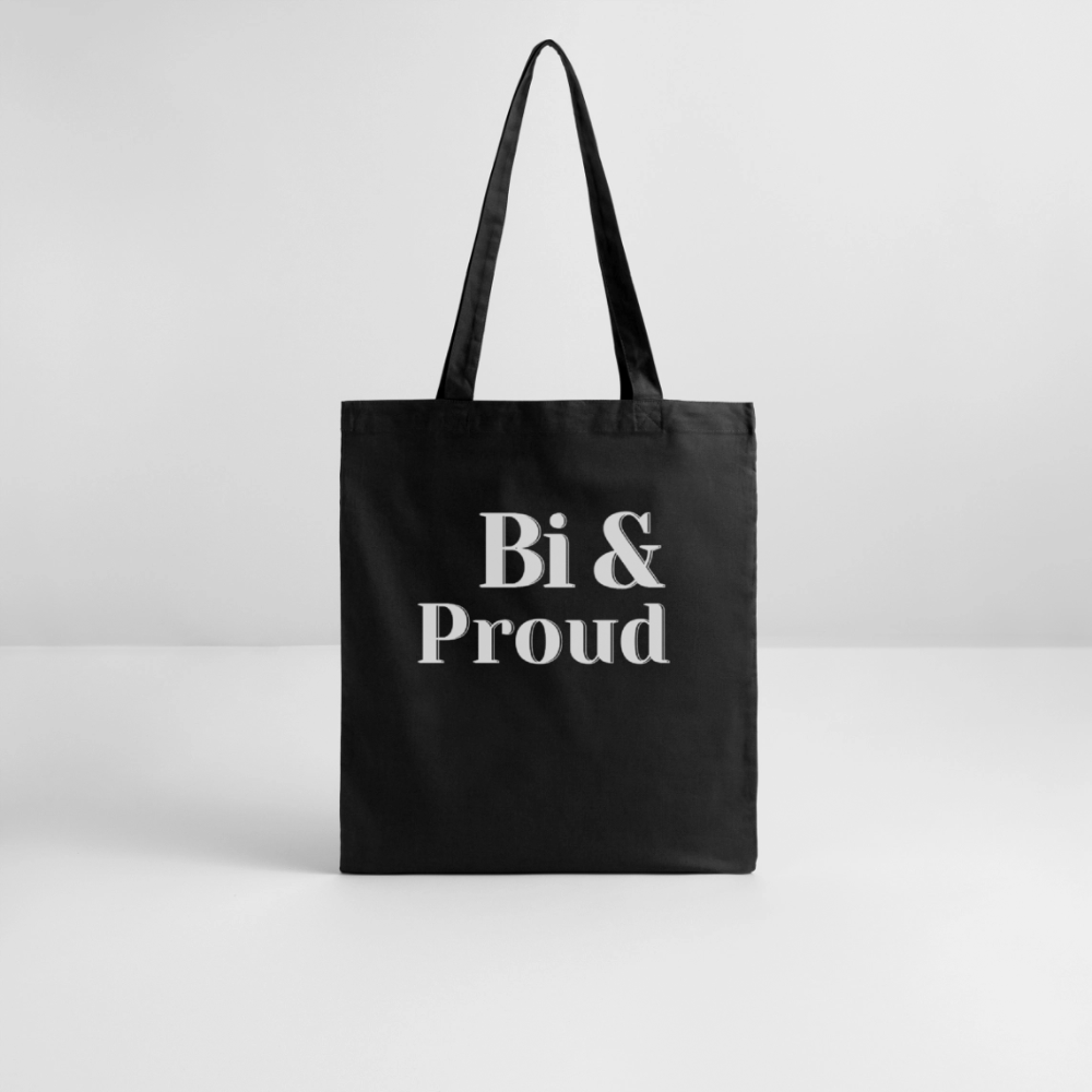 Bi & Proud | Pride Bio-Stoffbeutel [SIMPLE] - Schwarz