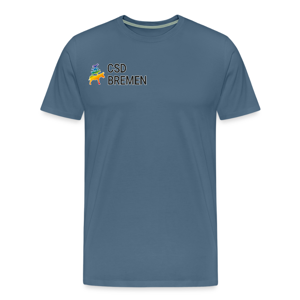 CSD Bremen | Pride Premium T-Shirt - Blaugrau