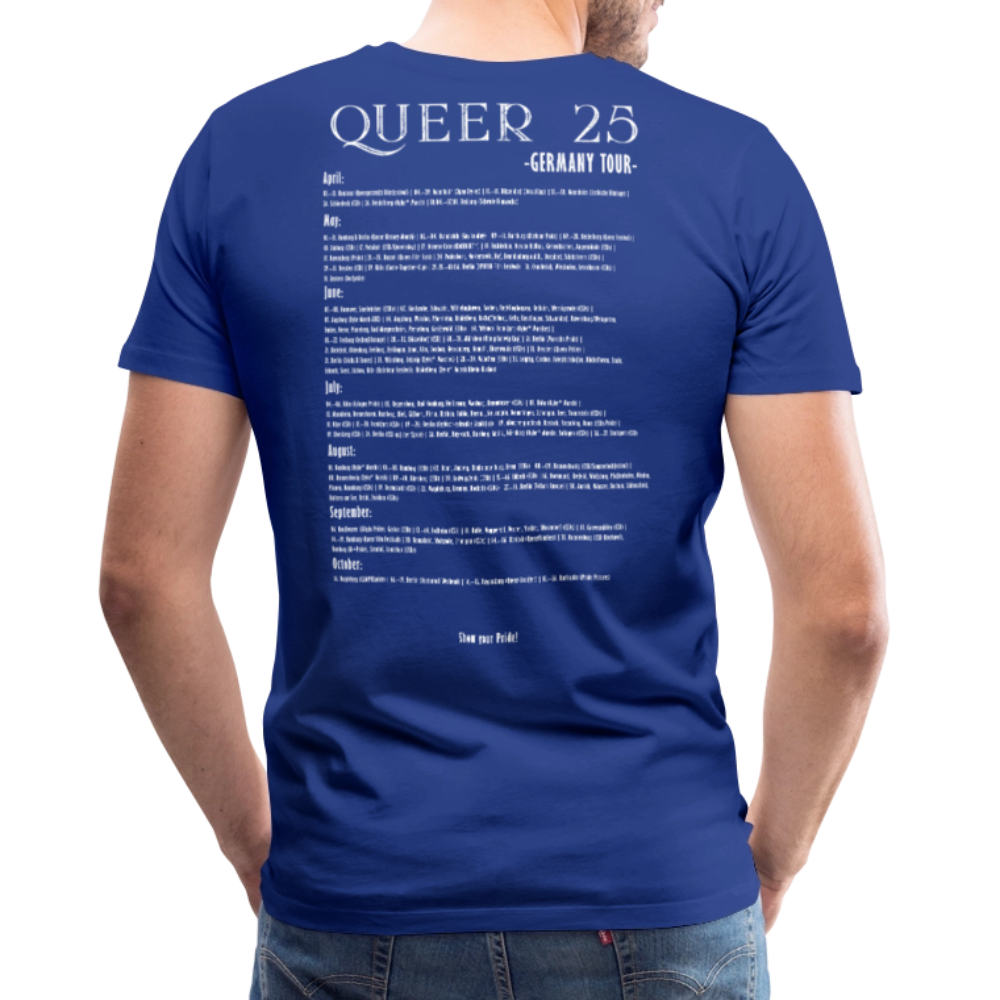 Pride T-Shirt QUEER | Germany Tour 2025 - Königsblau