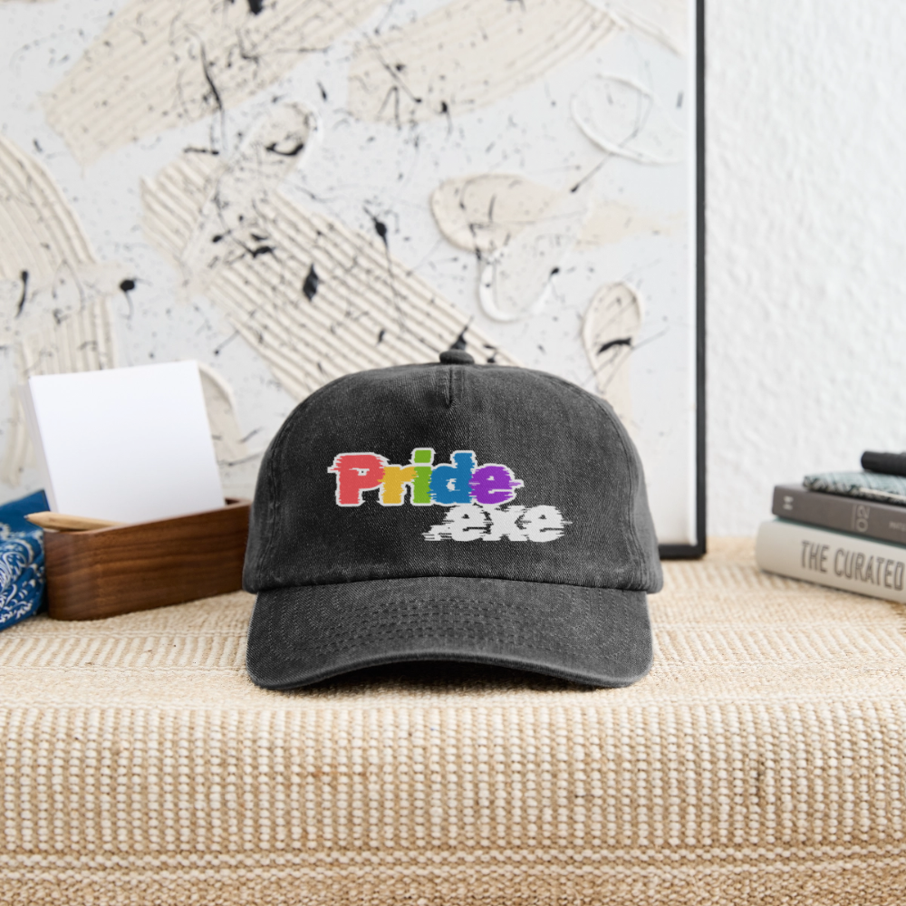 Pride.exe | Pride Vintage Cap - Vintage Schwarz