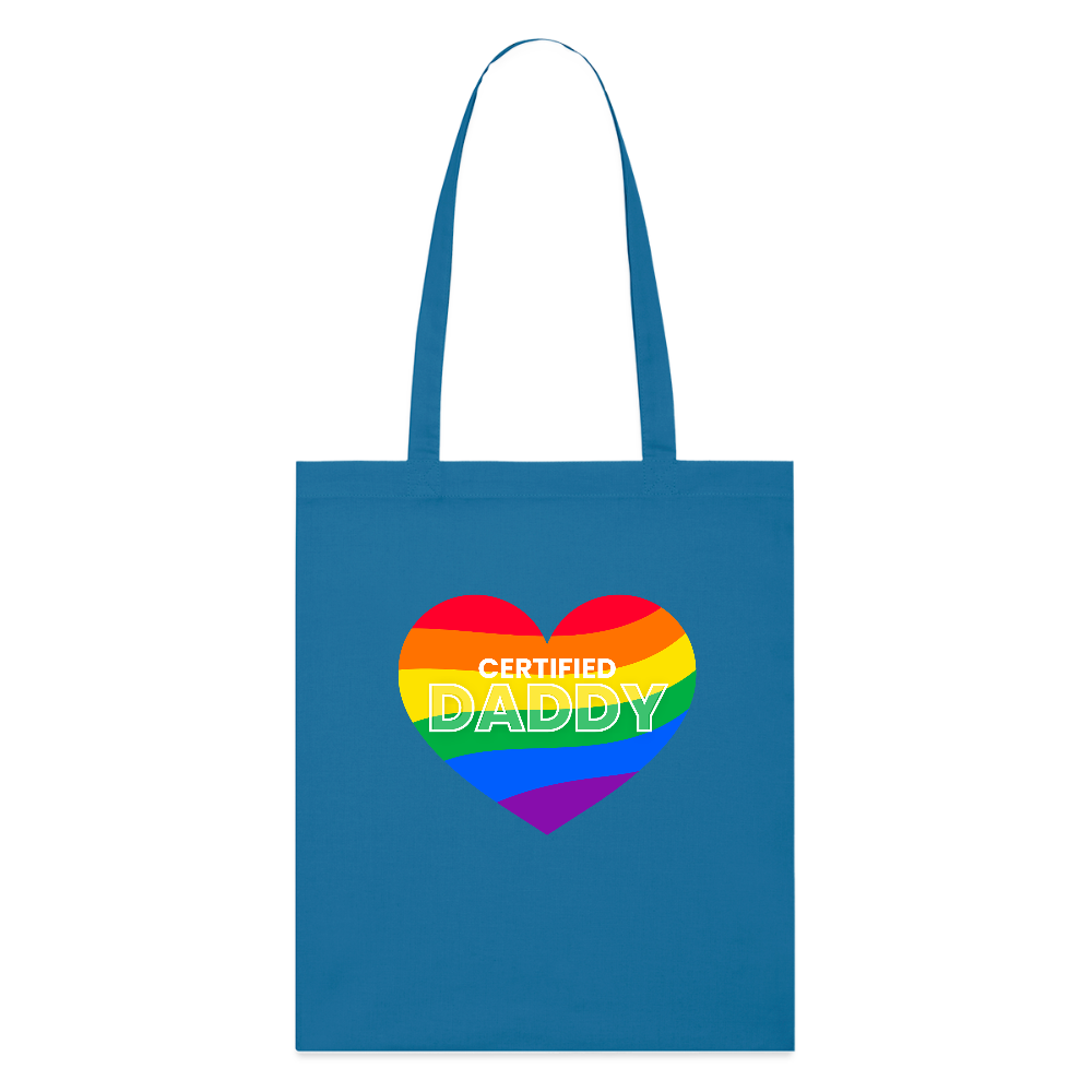 CERTIFIED DADDY | Kink Fetish Pride Bio-Stoffbeutel - Königsblau