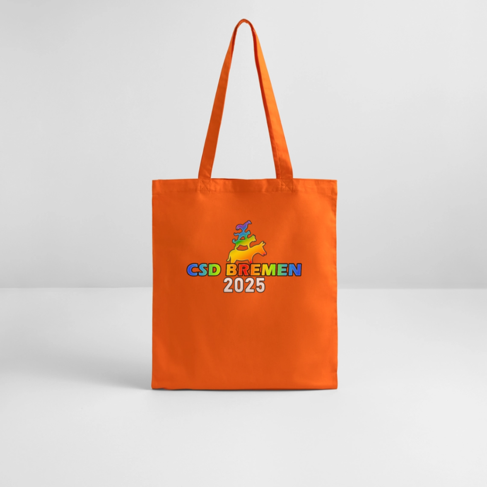 CSD BREMEN 2025 | Pride Bio-Stoffbeutel [SIMPLE] - Tieforange