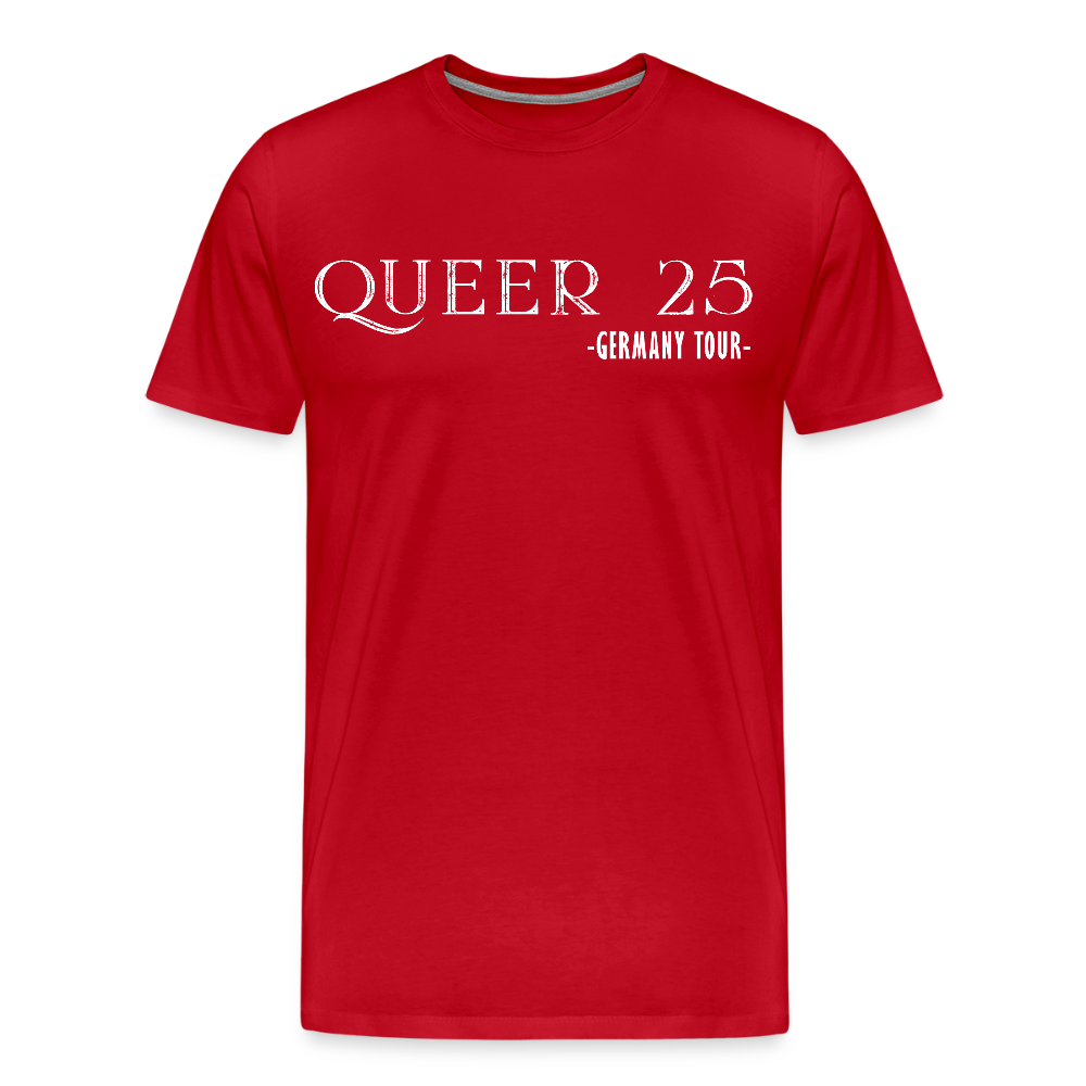 QUEER 2025 Germany CSD Tour Premium T-Shirt - Rot