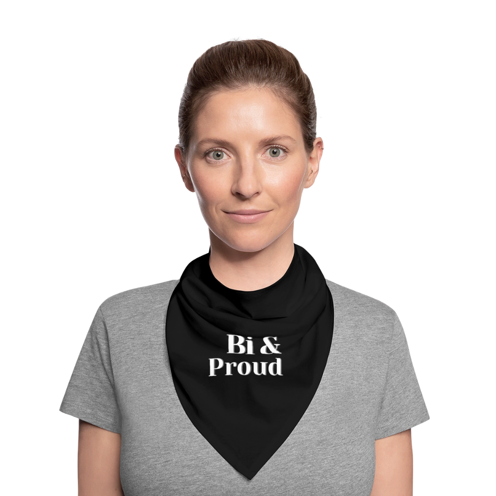 Bi & Proud | Pride Bandana [SIMPLE] - Schwarz