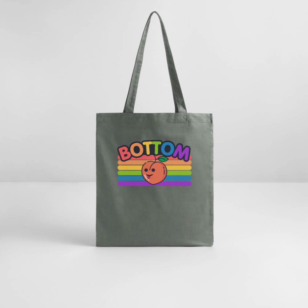 Bottom Gay | Pride Bio-Stoffbeutel - Anthrazit