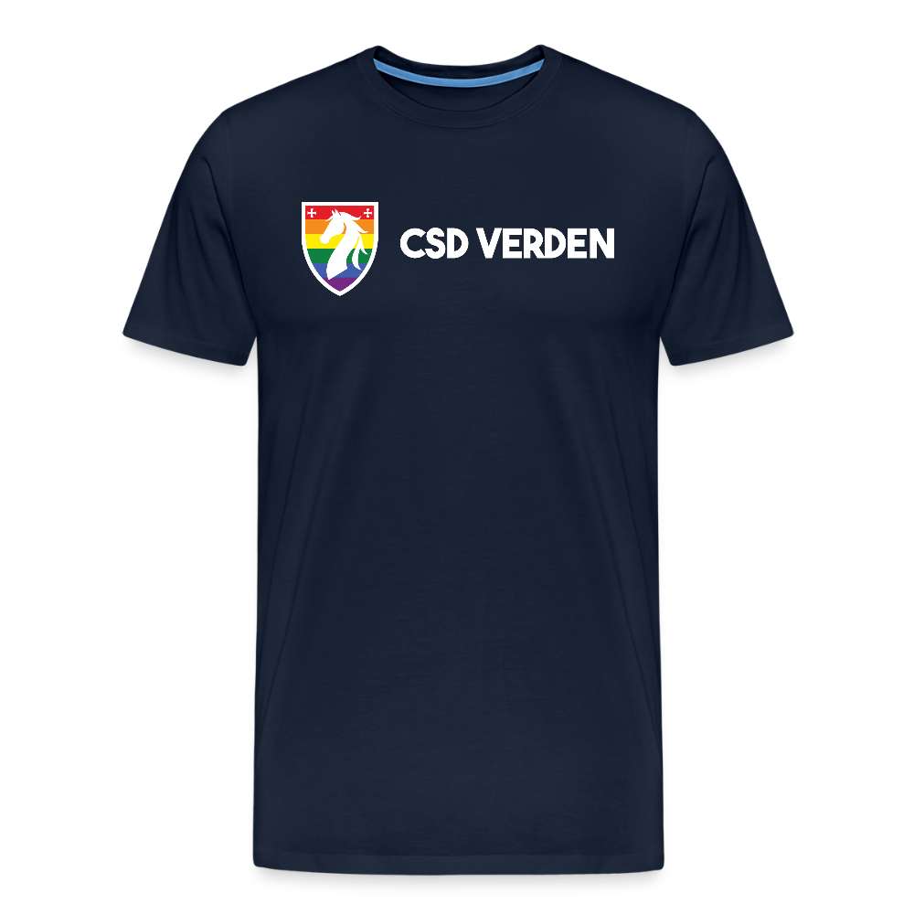 CSD Verden Premium Pride T-Shirt Doppelseitig - Navy