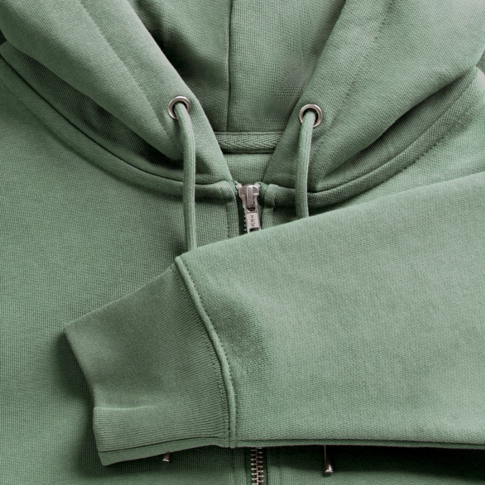 Bi & Proud | Pride Bio-Kapuzenjacke Unisex - Helles Graugrün