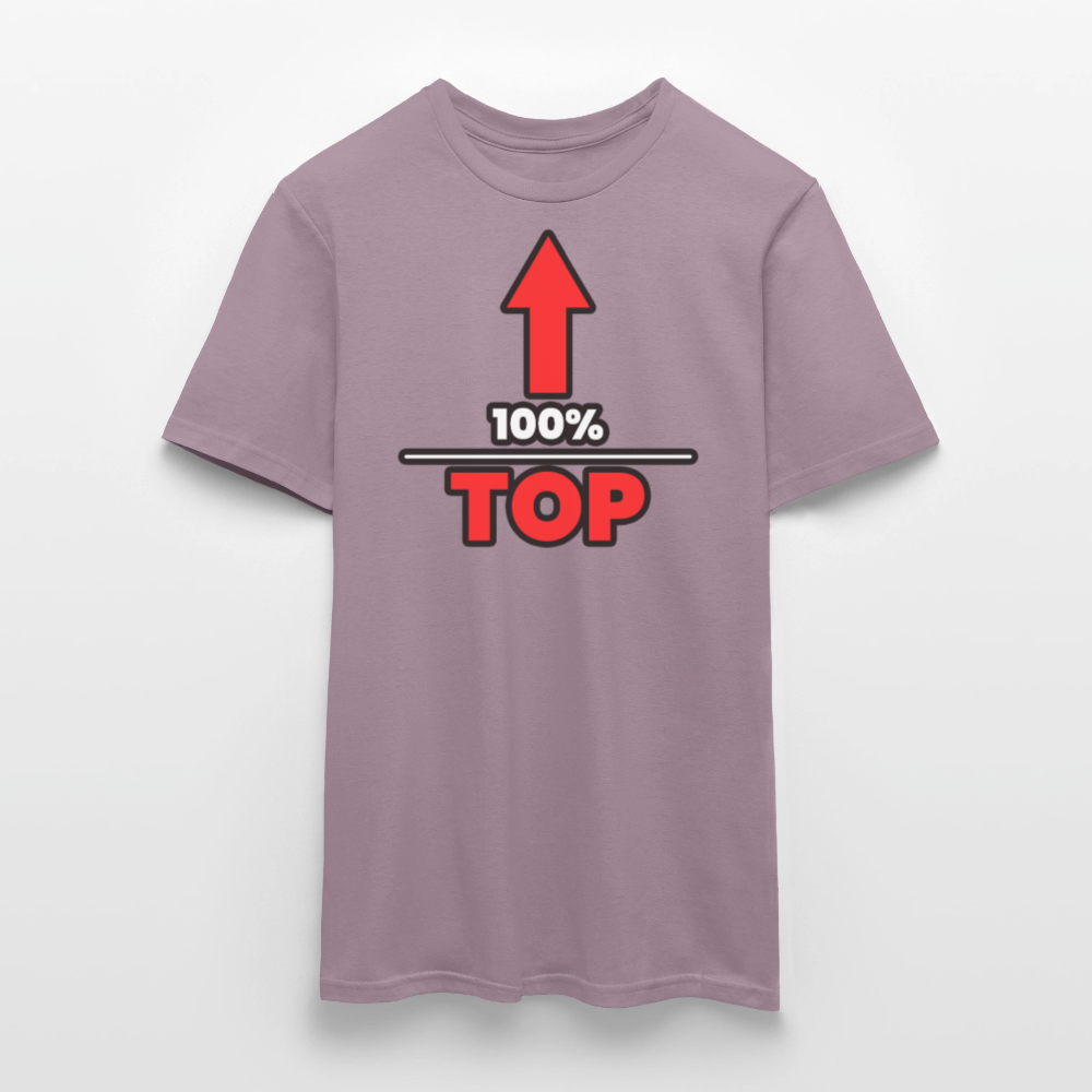 100% TOP [PFEIL] | Kink Fetish Pride T-Shirt - Lilagrau 