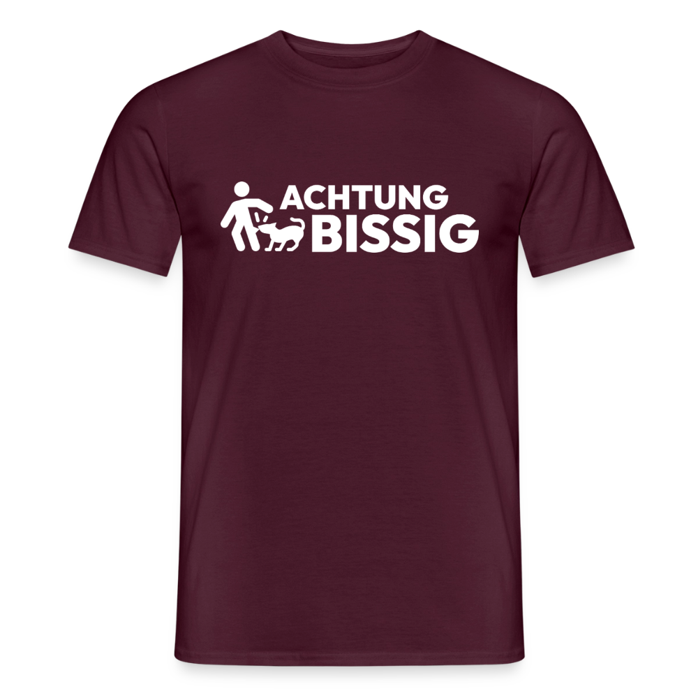 Achtung Bissig T-Shirt | Puppy Play Statement - Ziegelrot