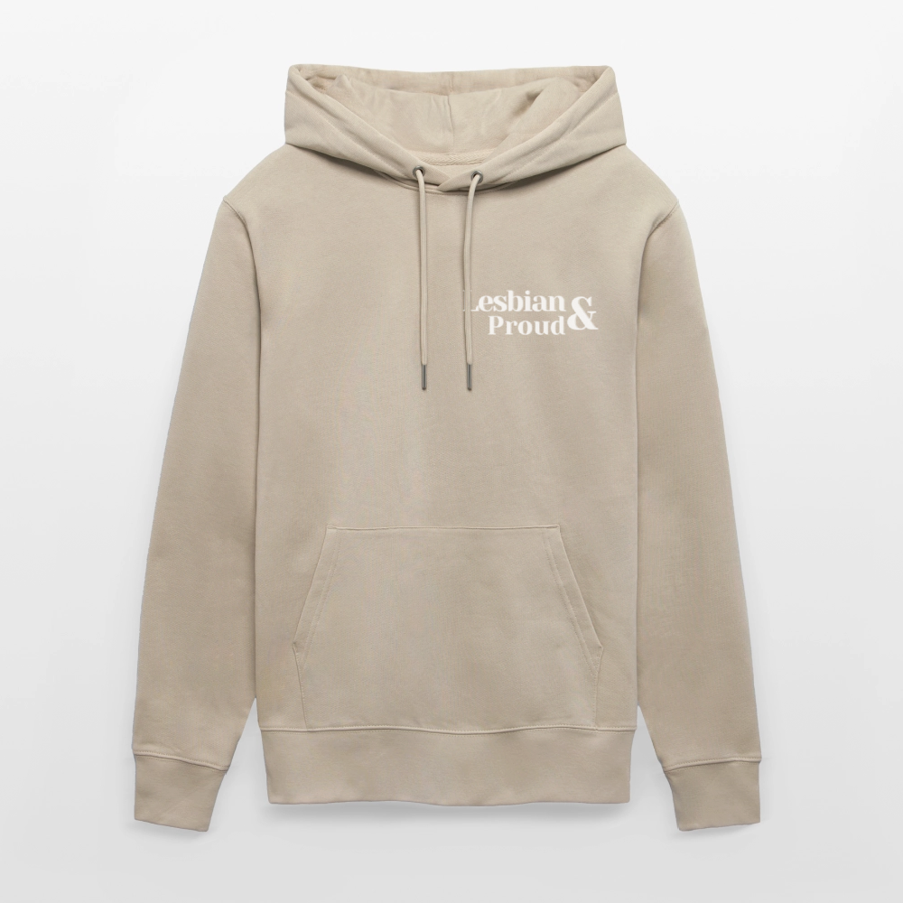 Lesbian & Proud | Pride Bio-Hoodie Unisex - Beige