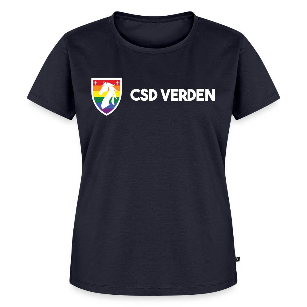 CSD Verden Premium Pride T-Shirt Tailiert Doppelseitig - Navy