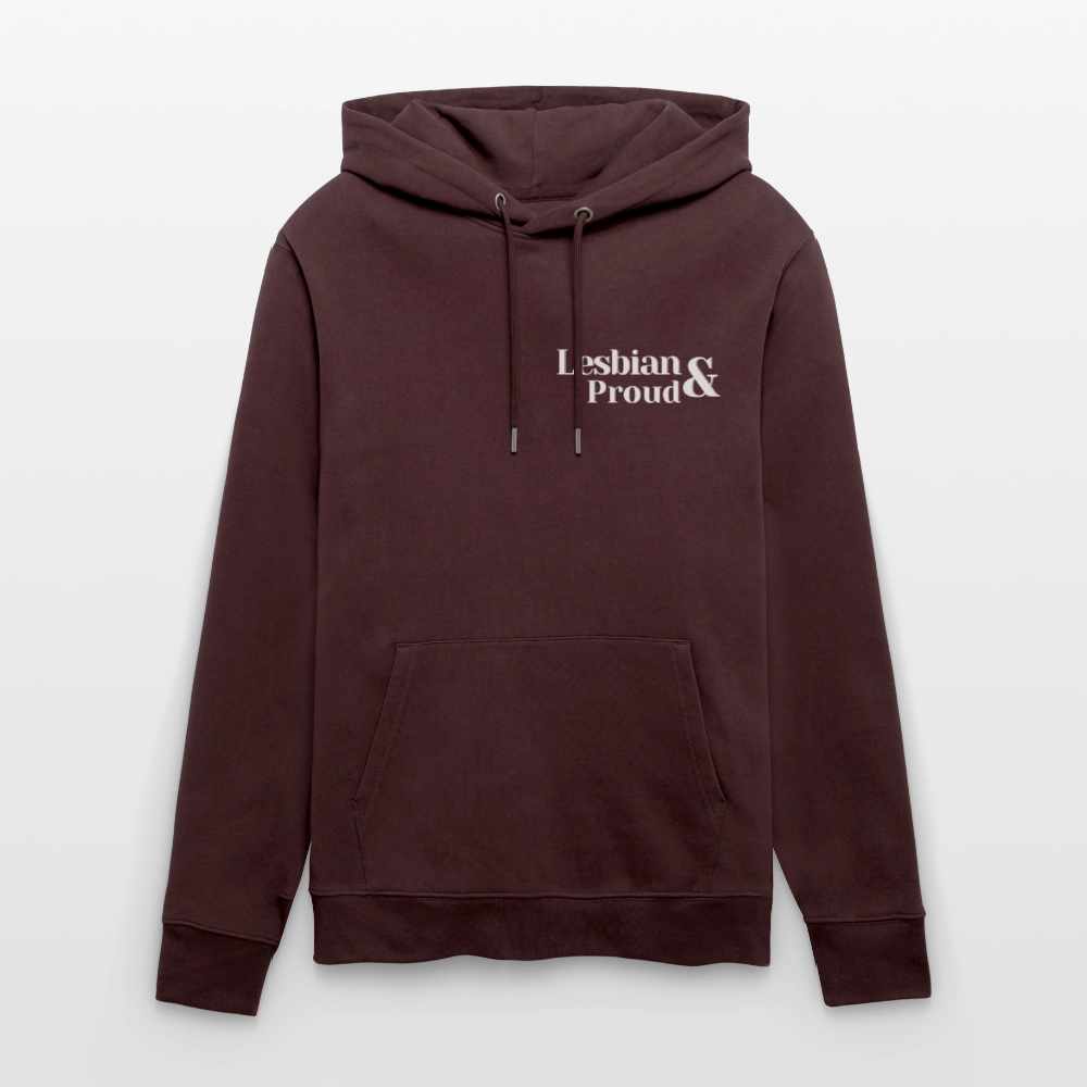Lesbian & Proud | Pride Bio-Hoodie Unisex - Maroon
