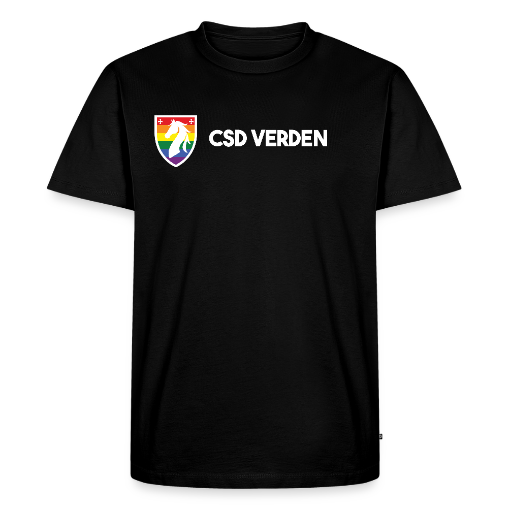 CSD Verden Premium Pride T-Shirt Doppelseitig - Schwarz
