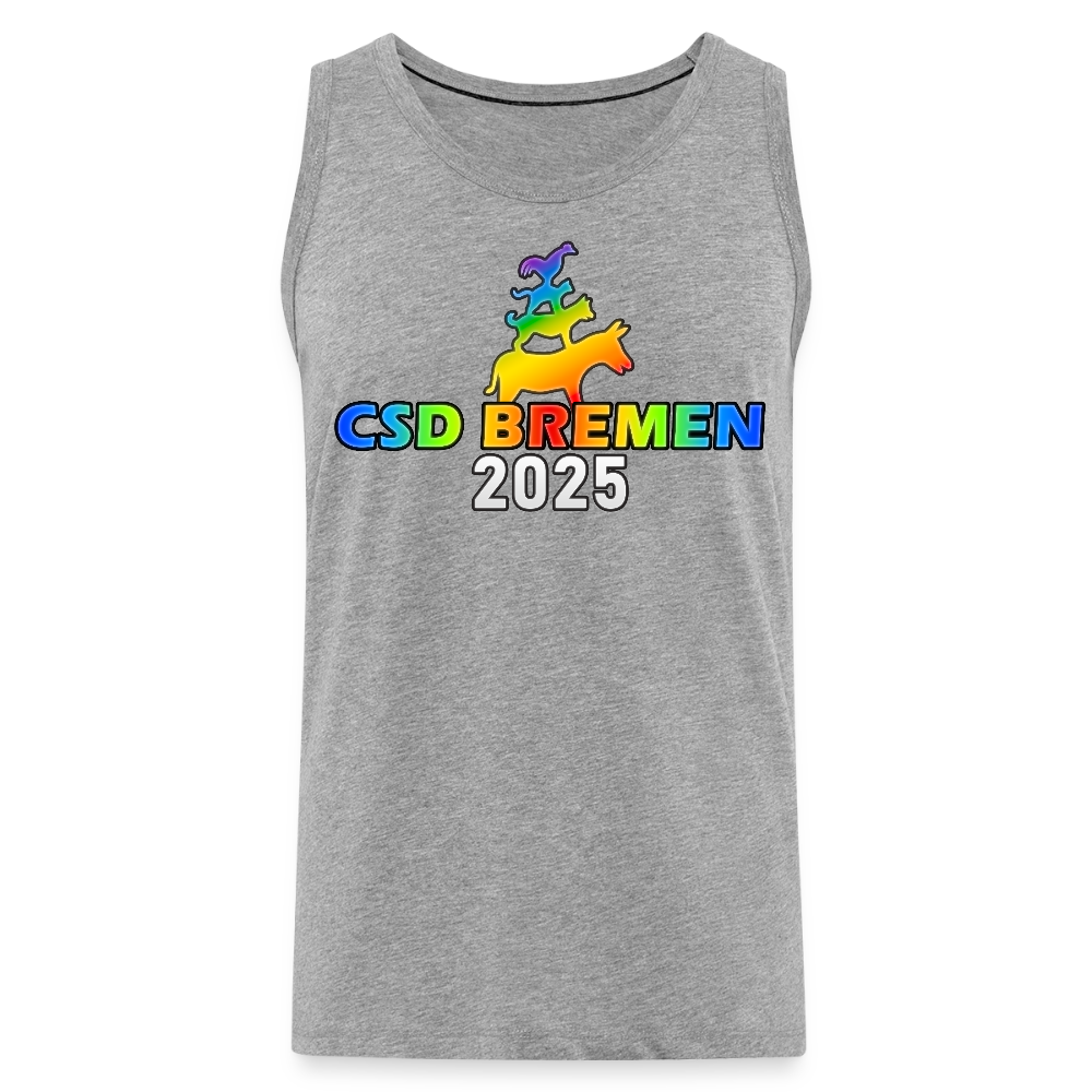 CSD BREMEN 2025 | Pride Premium Tank Top - Grau meliert