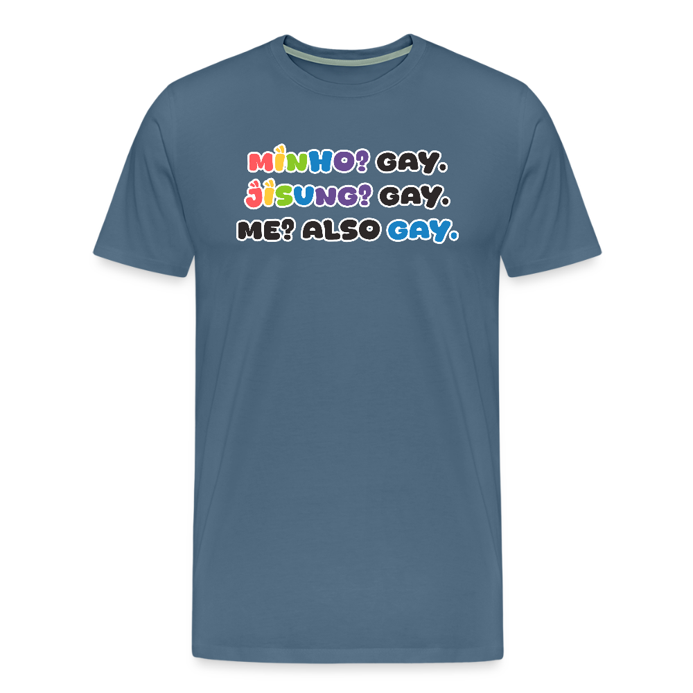 Minsung - Minho & Jisung -  Pride T-Shirt - Blaugrau