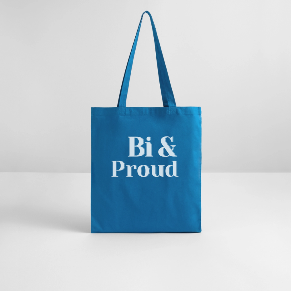 Bi & Proud | Pride Bio-Stoffbeutel [SIMPLE] - Königsblau