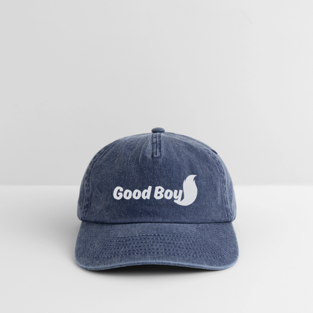 Good Boy | Furry / Puppy Pride Vintage Cap - Vintage Denim