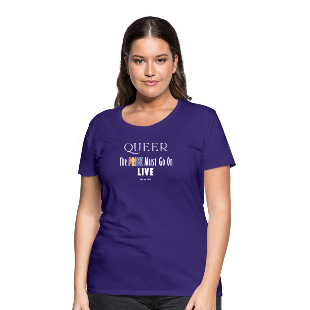 PRIDE Must Go On T-Shirt Germany Tour 2025 - tailiert (lila) - Lila