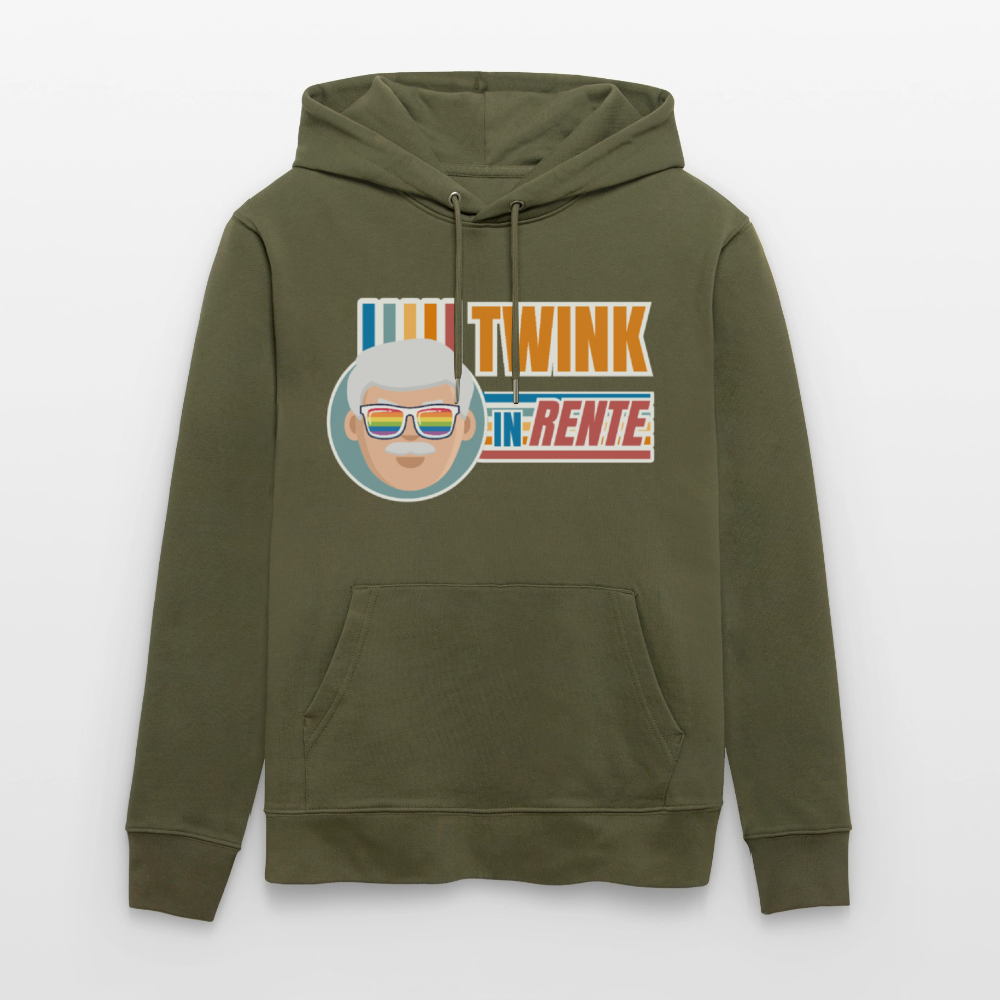 Twink in Rente! | Pride Bio-Hoodie Unisex - Khaki Grün