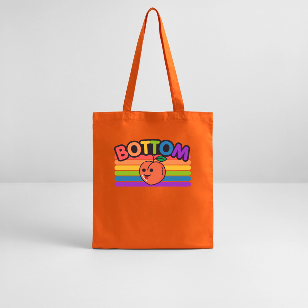 Bottom Gay by PrideLAB | Pride Bio-Stoffbeutel - Tieforange