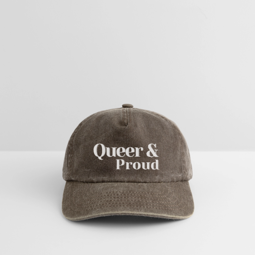 Queer & Proud | Pride Vintage Cap [SIMPLE] - Vintage Braun
