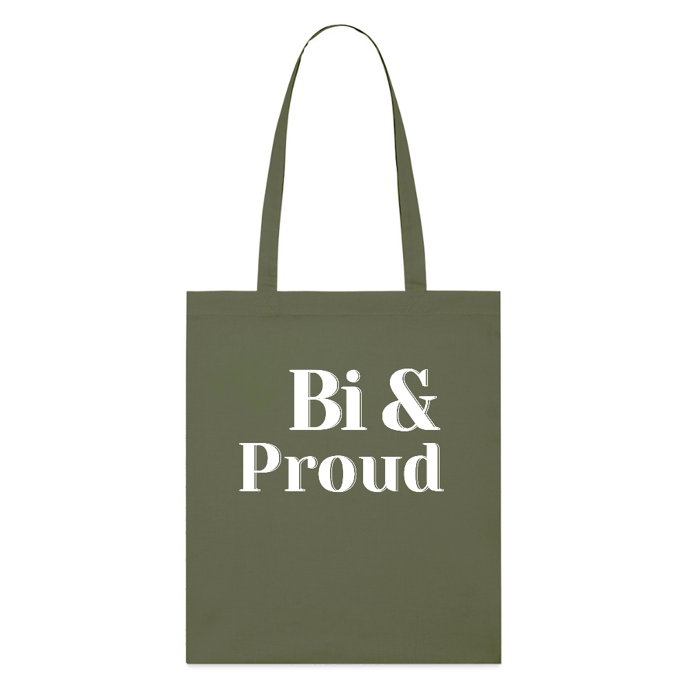 Bi & Proud | Pride Bio-Stoffbeutel [SIMPLE] - Khaki