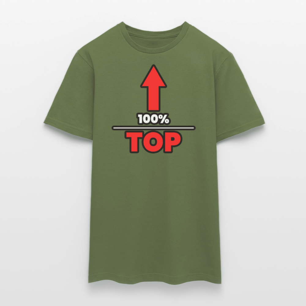 100% TOP [PFEIL] | Kink Fetish Pride T-Shirt - Militärgrün