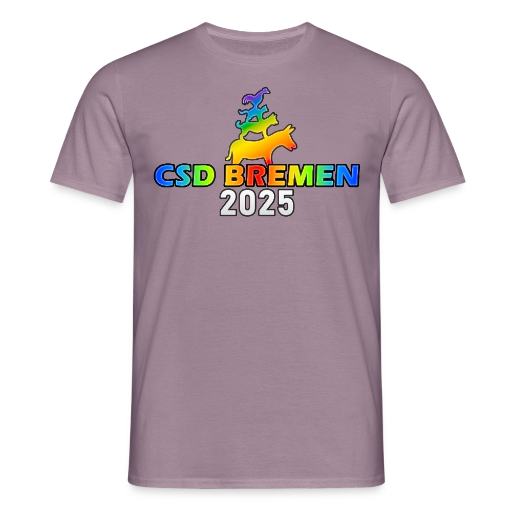 CSD Bremen 2025 Pride Premium T-Shirt - Lilagrau 