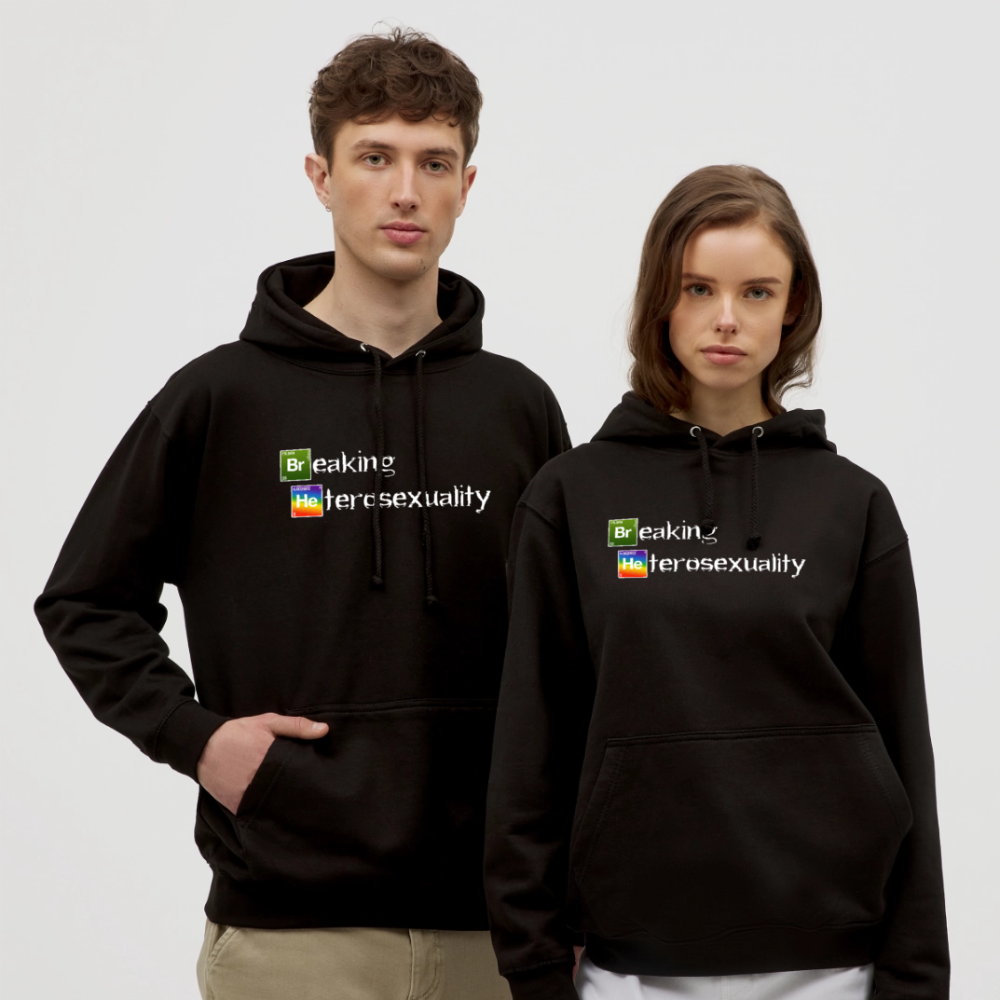 Breaking Heterosexuality Unisex Hoodie - Schwarz
