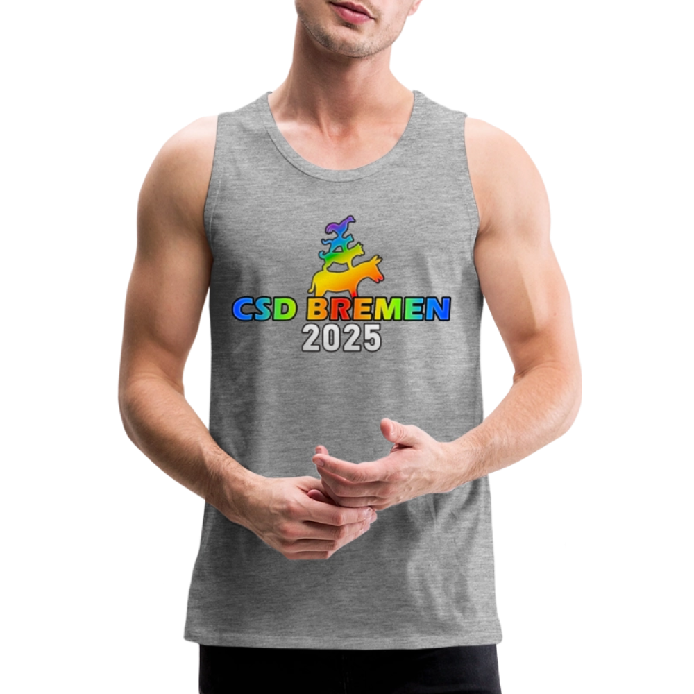 CSD BREMEN 2025 | Pride Premium Tank Top - Grau meliert