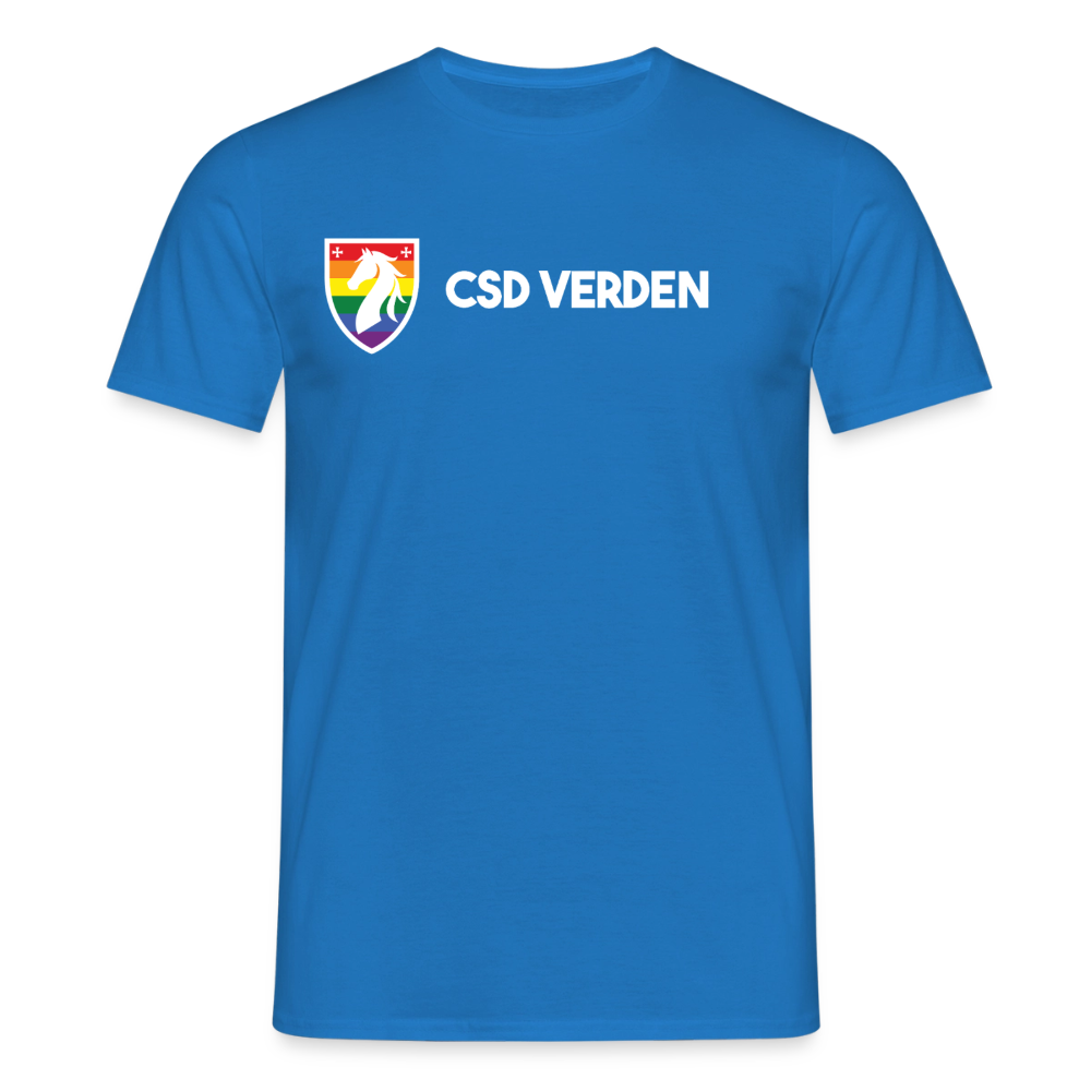 CSD Verden Premium Pride T-Shirt Doppelseitig - Royalblau