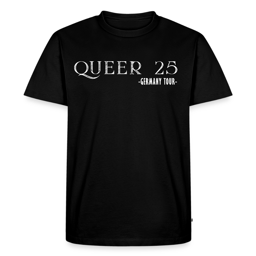 QUEER 2025 Germany CSD Tour Premium T-Shirt - Schwarz