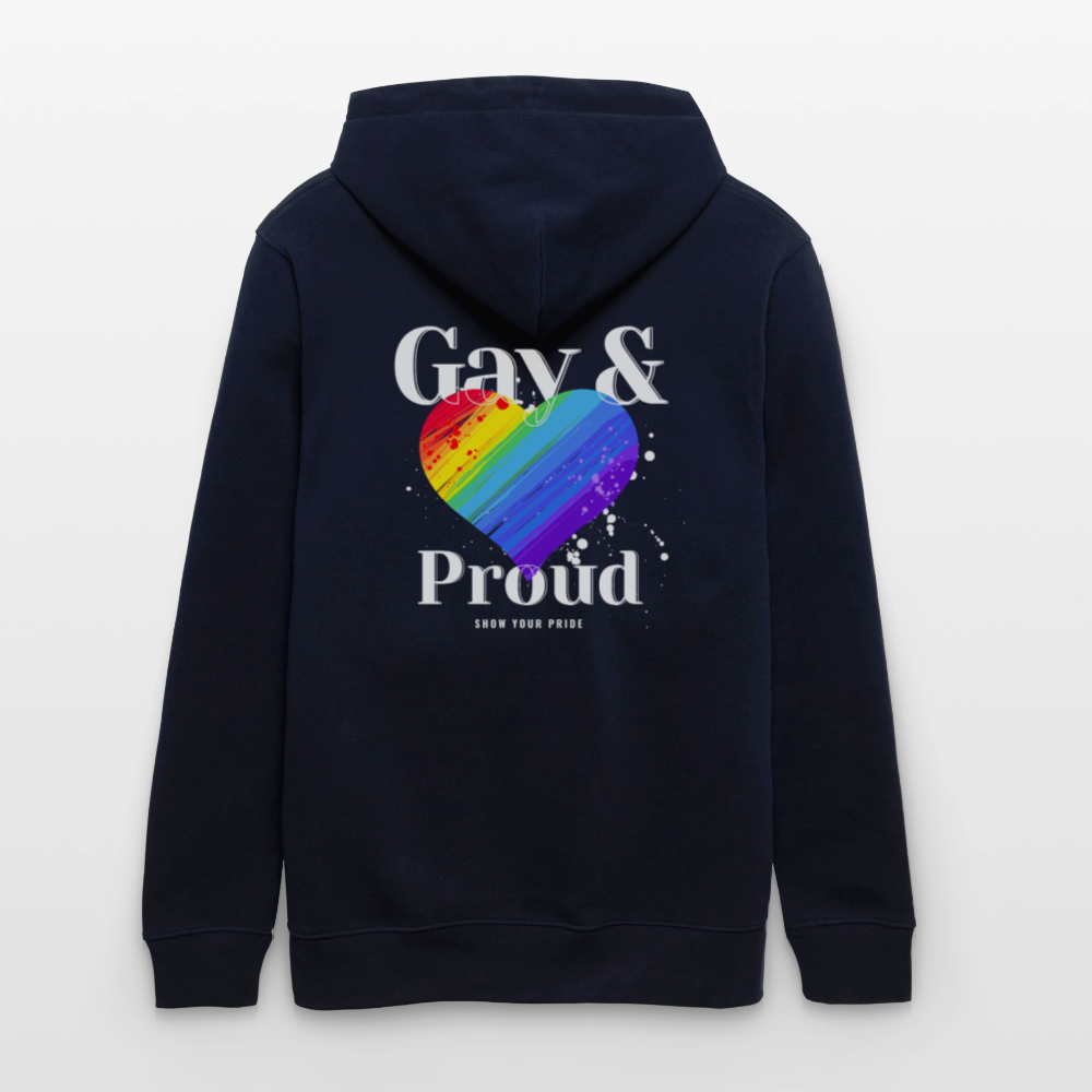 Gay & Proud | Pride Bio-Hoodie Unisex - Navy