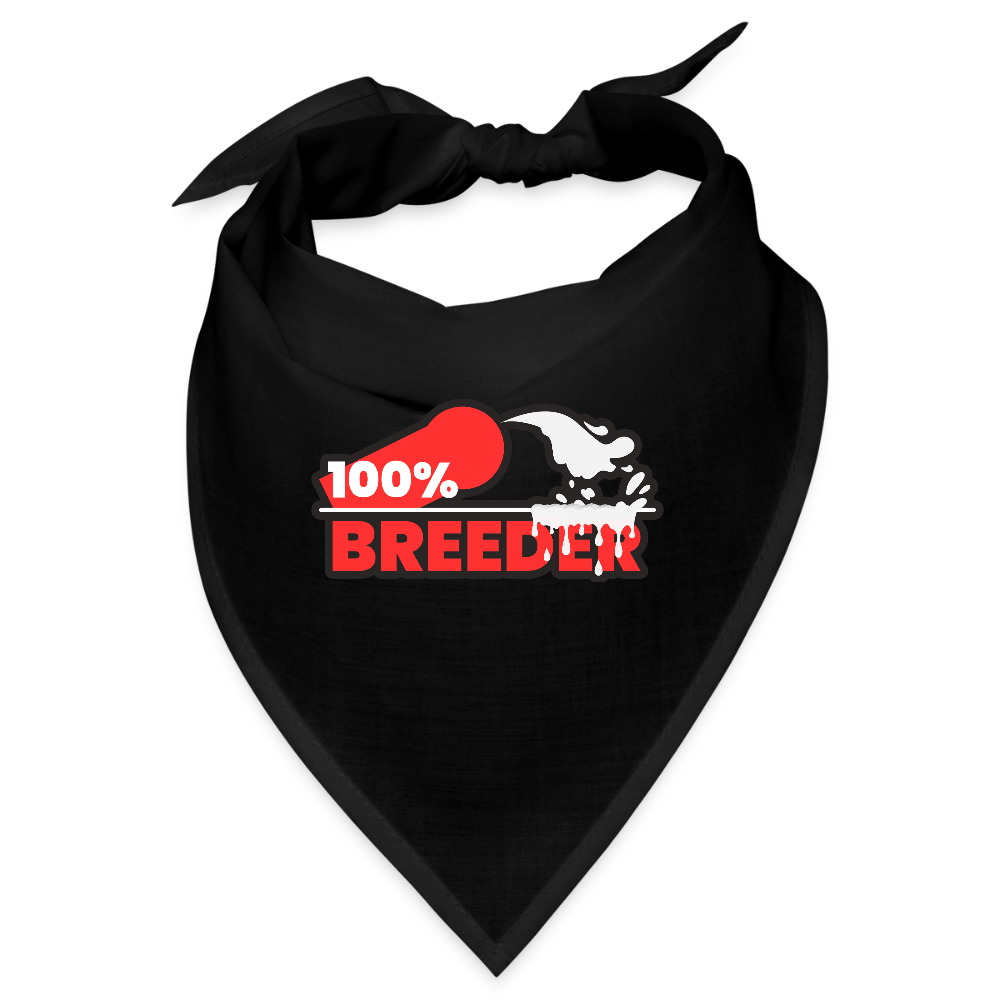 100% BREEDER | Kink Fetish Pride Bandana - Schwarz