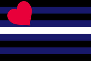 Leder- & Fetisch-Pride-Flagge (Leather, Levi & Fetish Pride Flag)