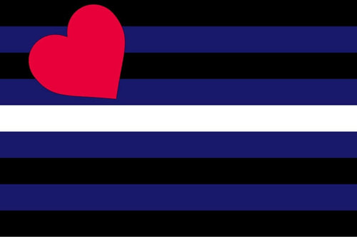 Leder- & Fetisch-Pride-Flagge (Leather, Levi & Fetish Pride Flag)