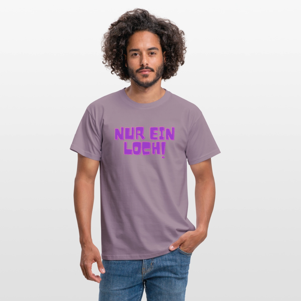 Nur ein Loch | Kink Fetish Pride T-Shirt - Lilagrau 
