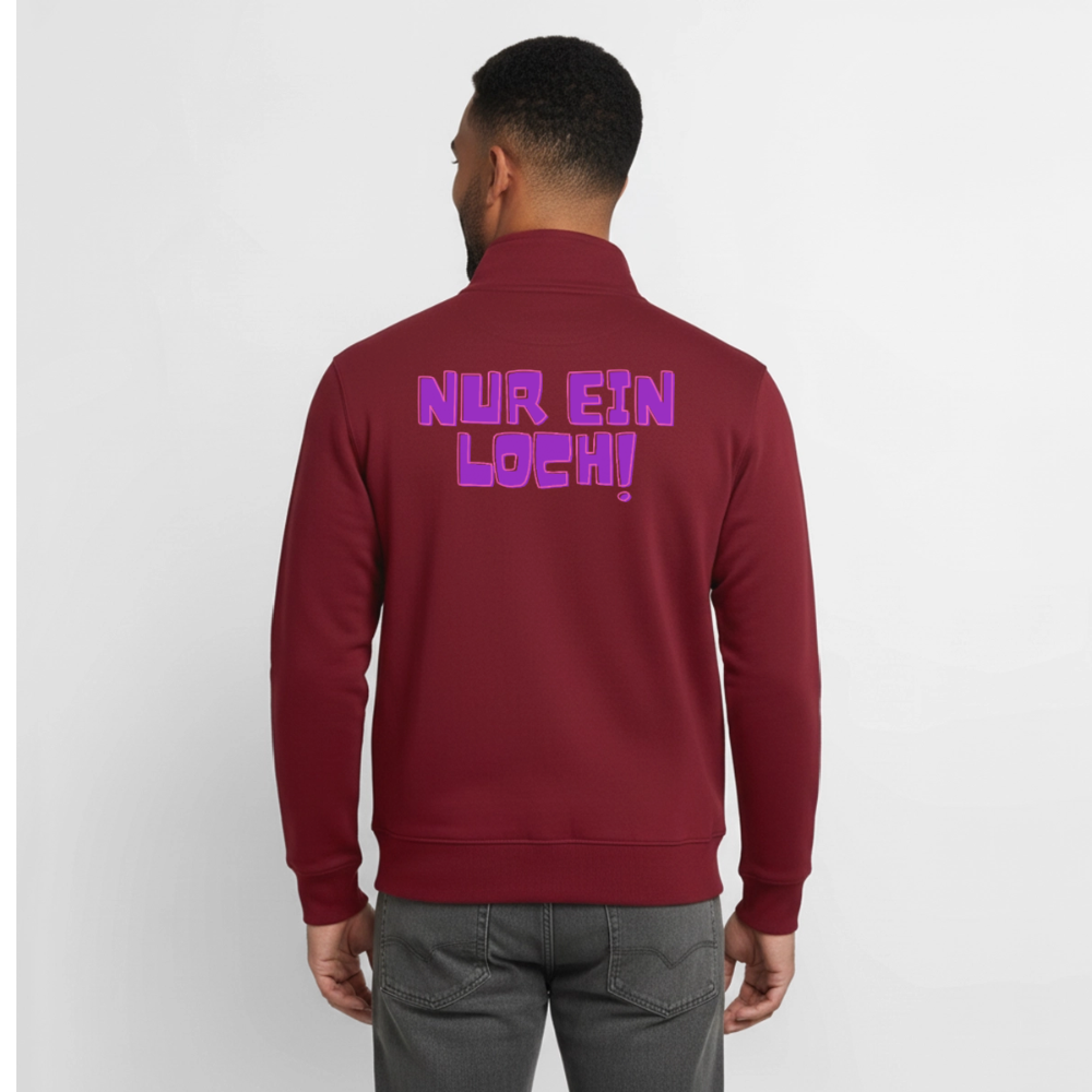 Nur ein Loch! | Kink Fetish Pride Zip Sweatshirt von Stanley/Stella - Burgunderrot