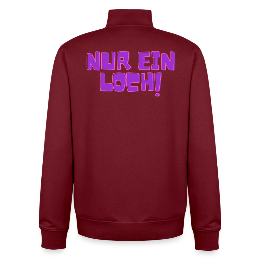 Nur ein Loch! | Kink Fetish Pride Zip Sweatshirt von Stanley/Stella - Burgunderrot