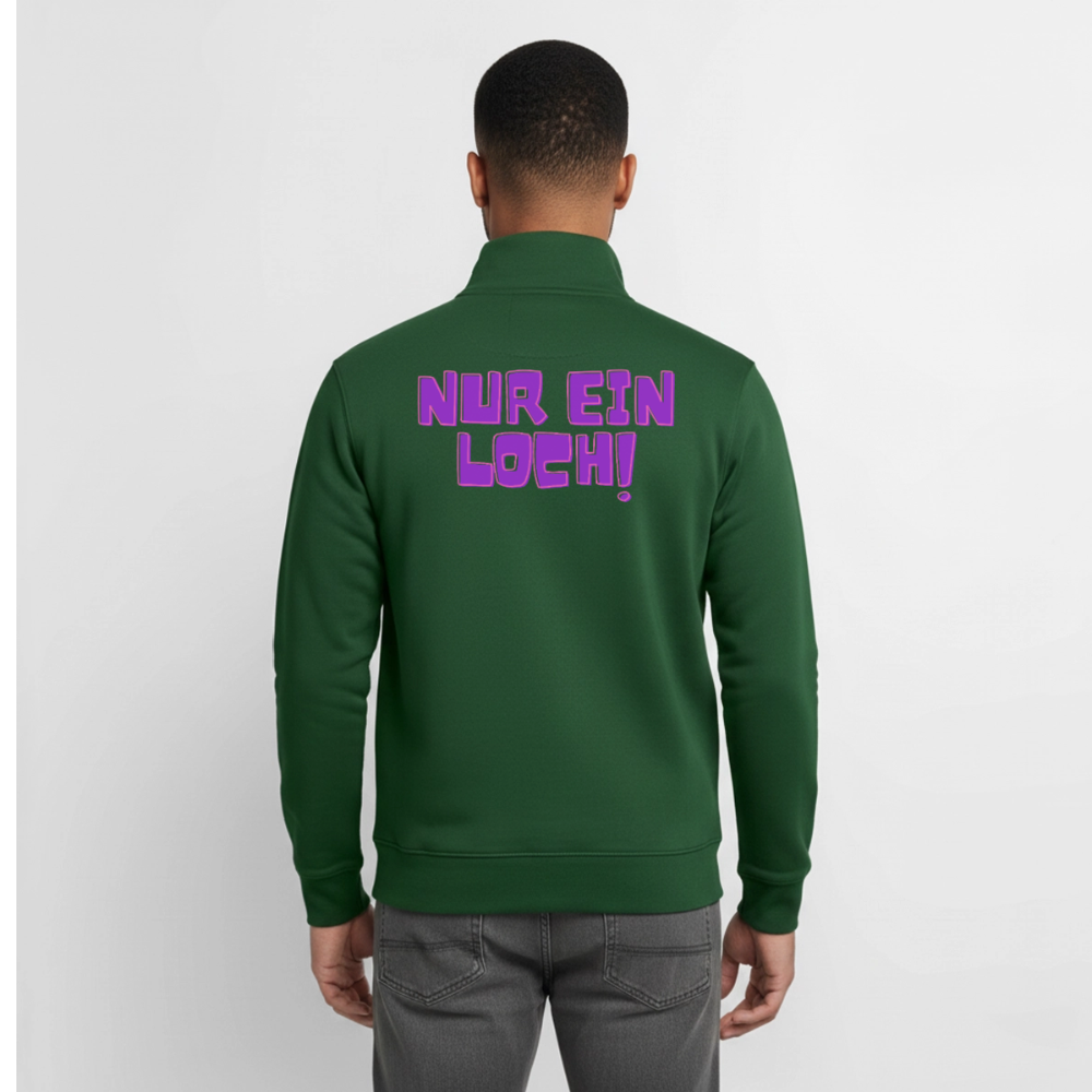 Nur ein Loch! | Kink Fetish Pride Zip Sweatshirt von Stanley/Stella - Flaschengrün