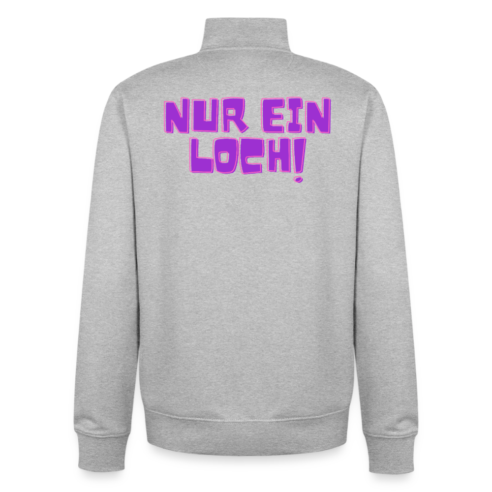 Nur ein Loch! | Kink Fetish Pride Zip Sweatshirt von Stanley/Stella - Grau meliert
