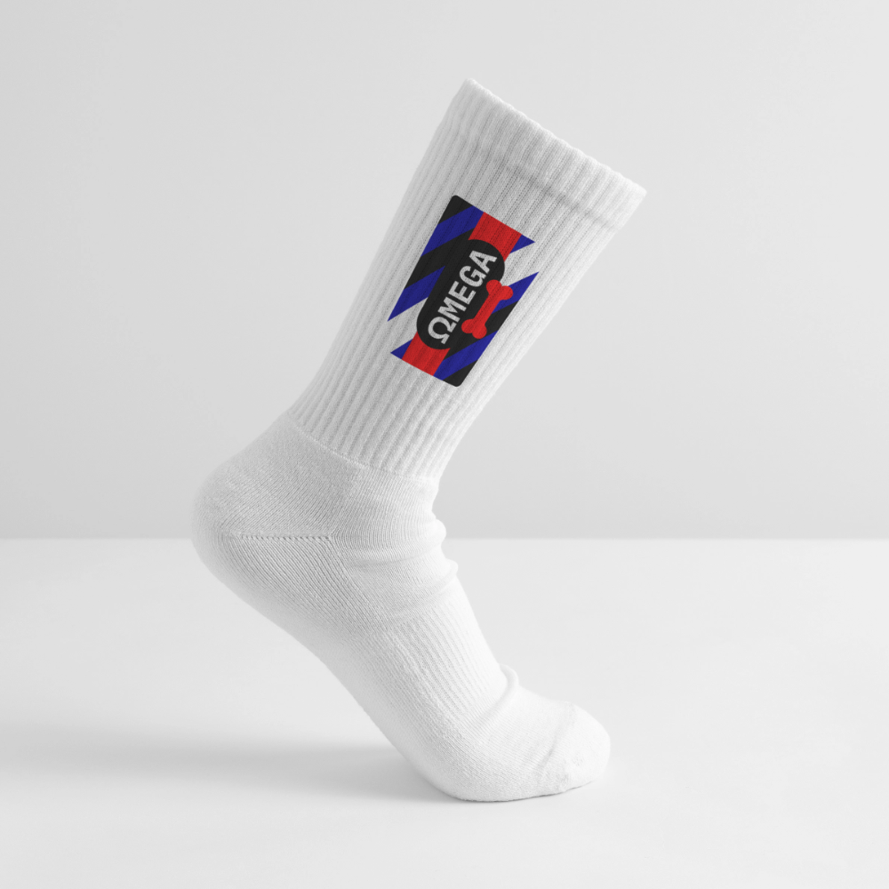 OMEGA Puppy Flag | Puppy Kink Pride | Tennissocken - Weiß