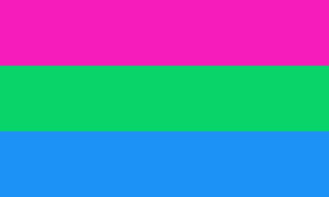 Polysexuell Pride Flagge