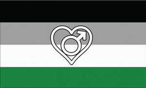 Androphilie Pride Flagge