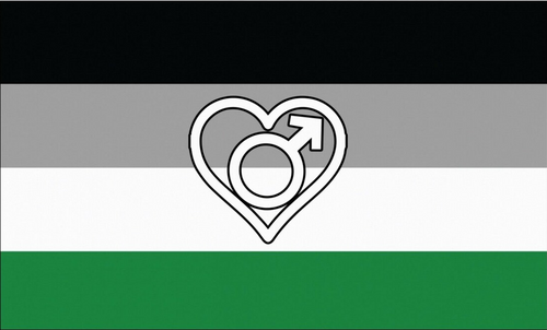 Androphilie Pride Flagge