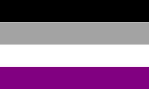 Asexuell-Flagge