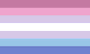 Bigender-Flagge (7 Streifen, symmetrisch)