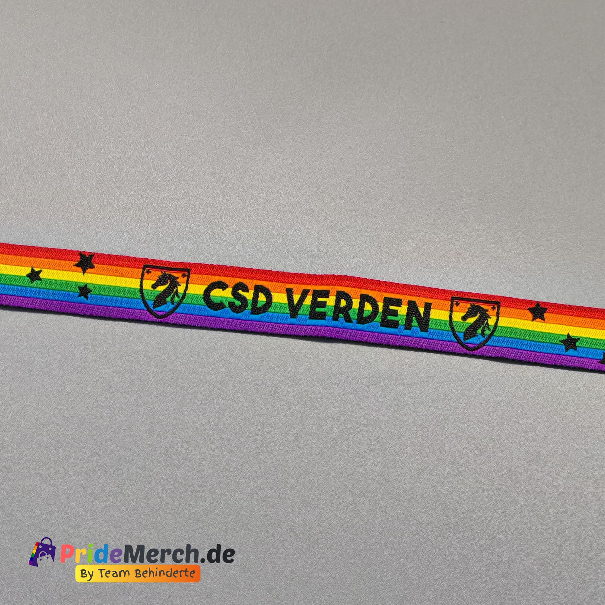Pride-Armband des CSD Verden 🌈 (Stoffarmband) - PrideMerch.de - Team Behinderte im Queer Cities e.V.
