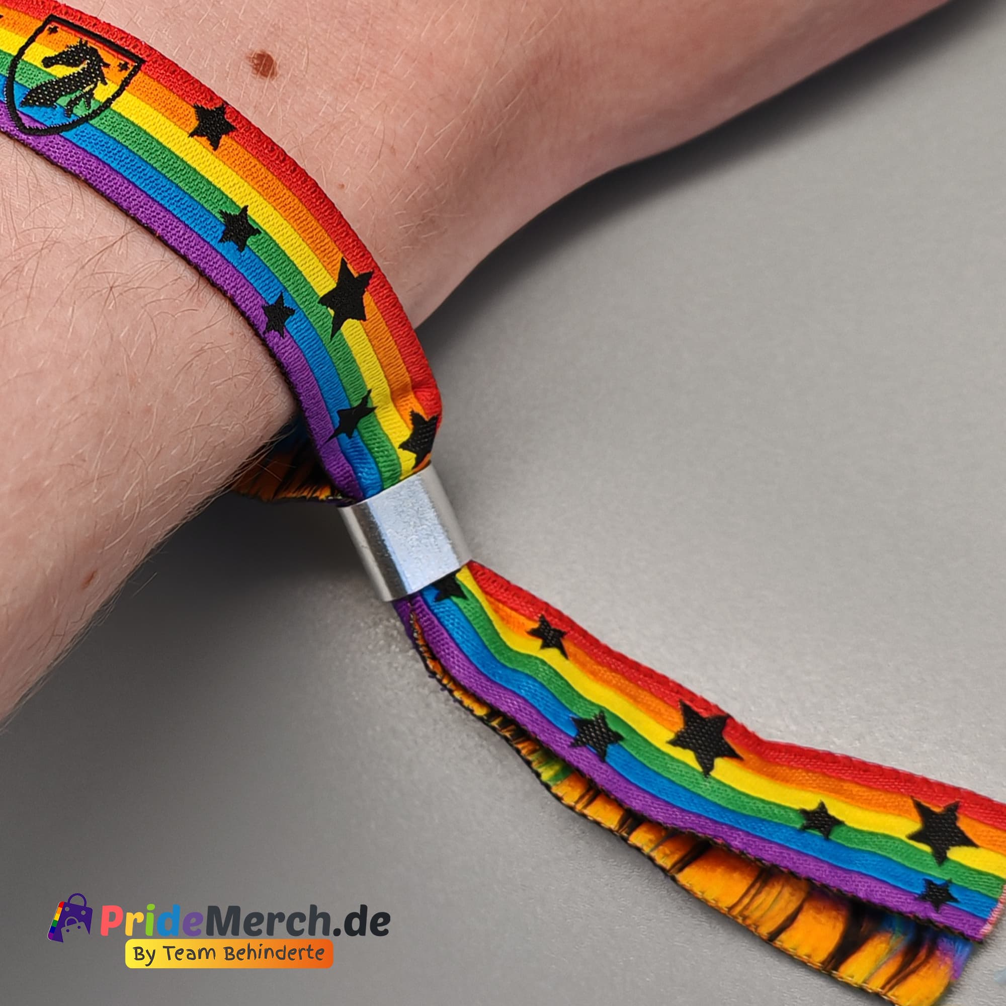Pride-Armband des CSD Verden 🌈 (Stoffarmband) - PrideMerch.de - Team Behinderte im Queer Cities e.V.