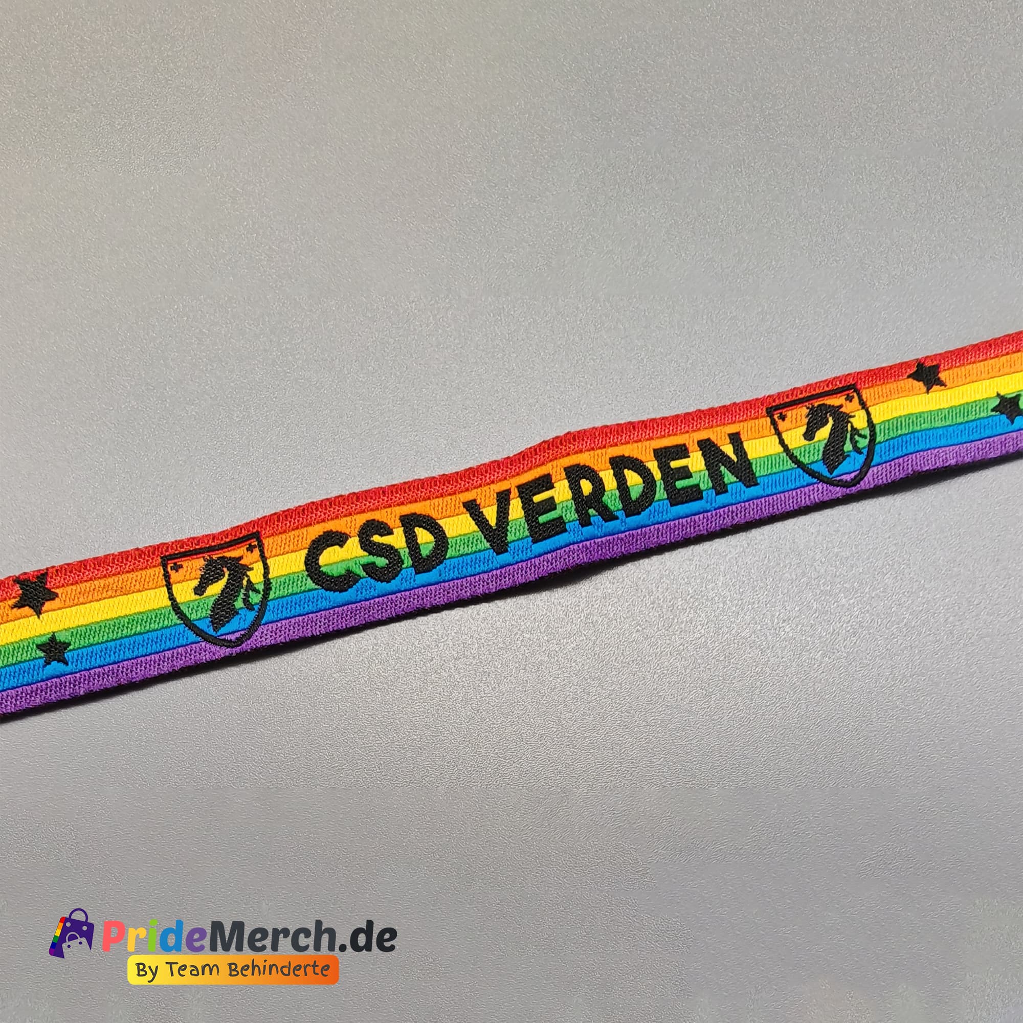 Pride-Armband des CSD Verden 🌈 (Stoffarmband) - PrideMerch.de - Team Behinderte im Queer Cities e.V.